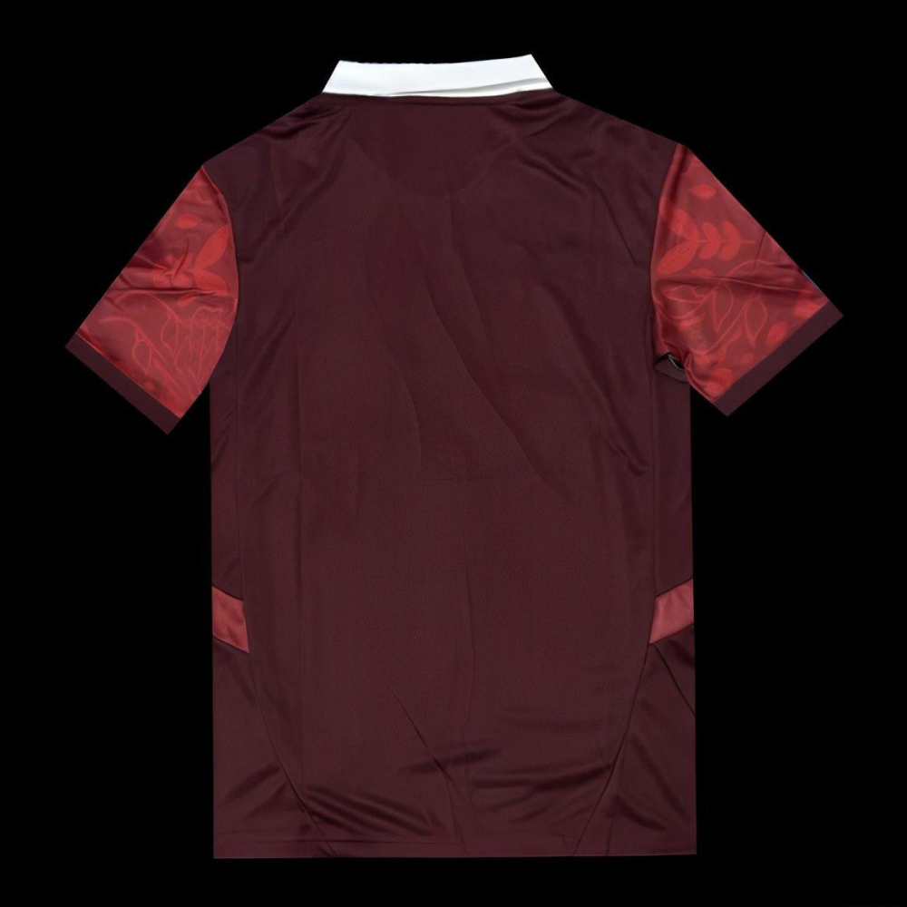 2025 Portugal National Team Burgundy with Floral Pattern Jersey