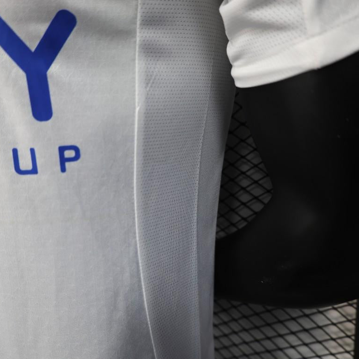 Player Version 25/26 Al-Hilal Away White with Blue Details and SAVVY Games Group Sponsor Jersey