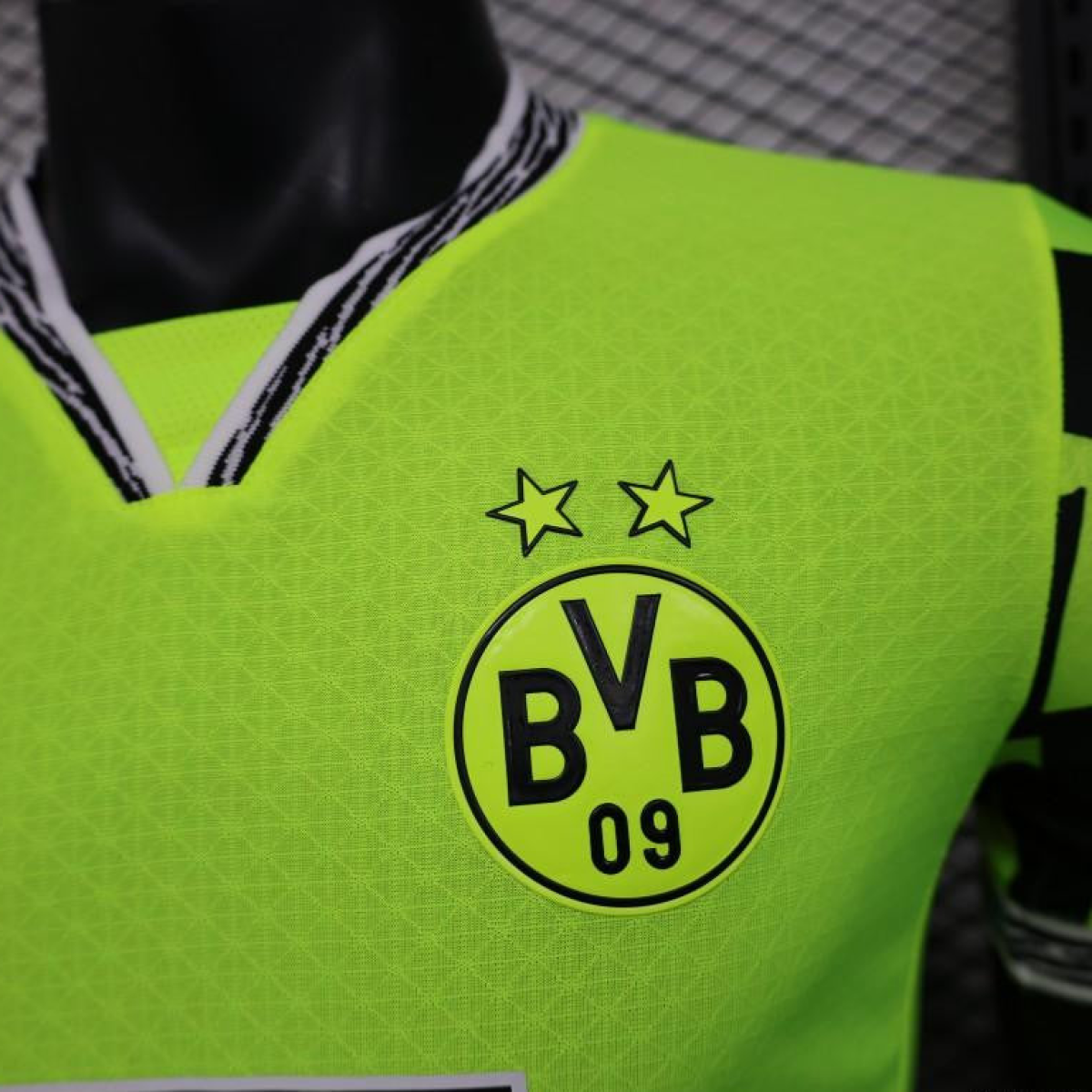 Player Version Borussia Dortmund 25/26 Neon Green Home Jersey with 1&1 Sponsor