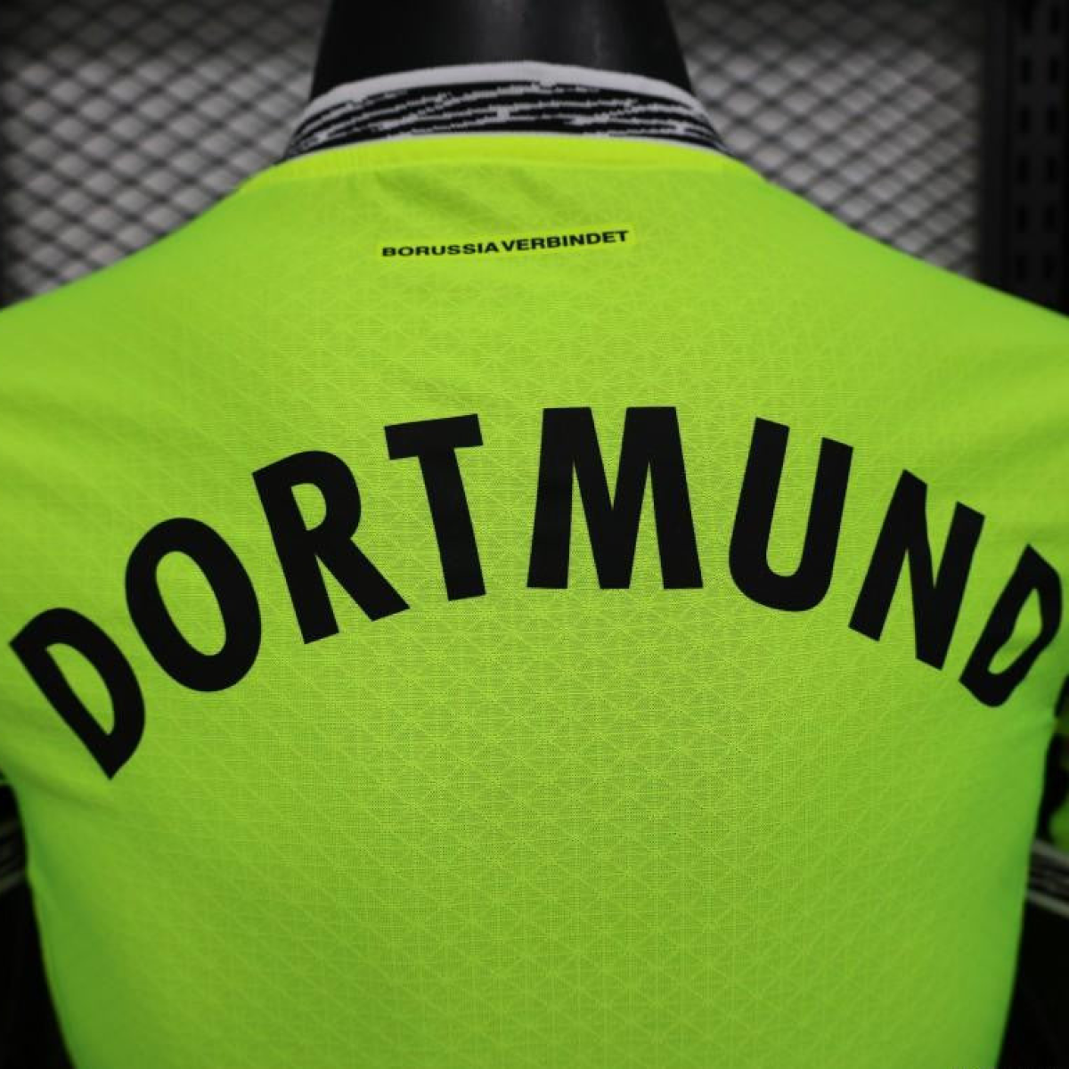 Player Version Borussia Dortmund 25/26 Neon Green Home Jersey with 1&1 Sponsor