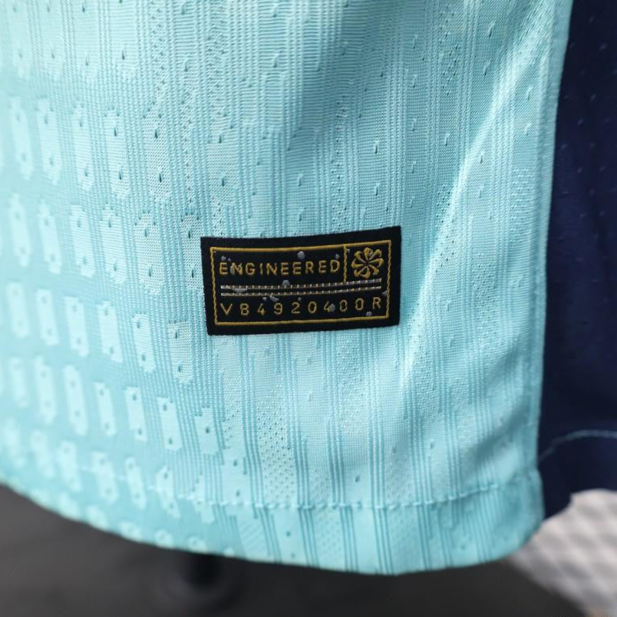 Player Version 25/26 Barcelona Blue 125Th Anniversary Mint Green Jersey with Navy Blue Stripe and Spotify Sponsor
