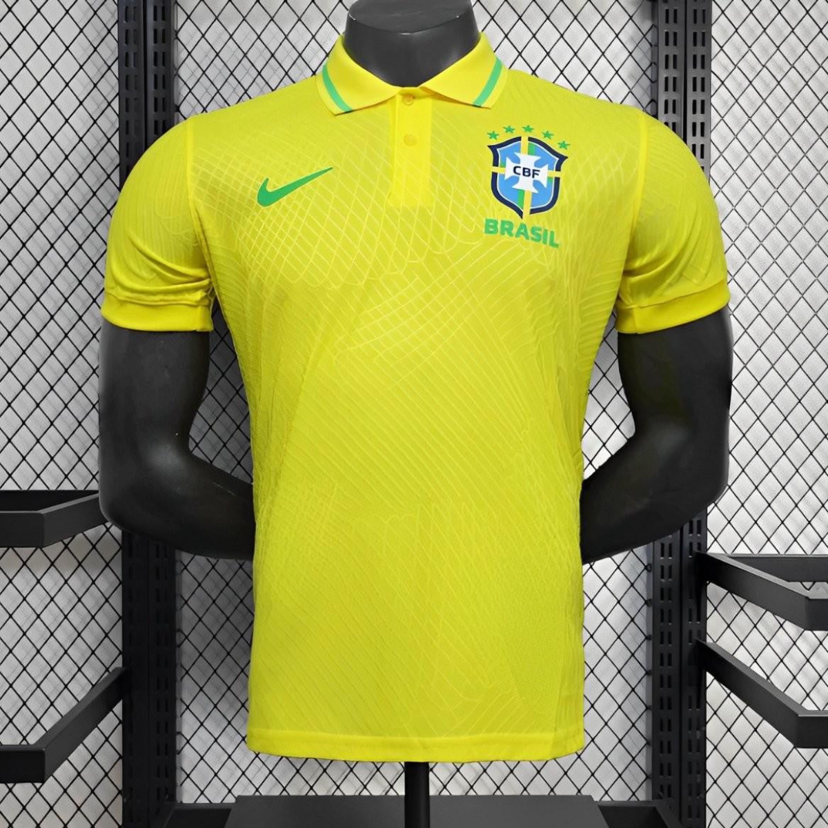 25/26 Player Version Brazil POLO Yellow Jersey