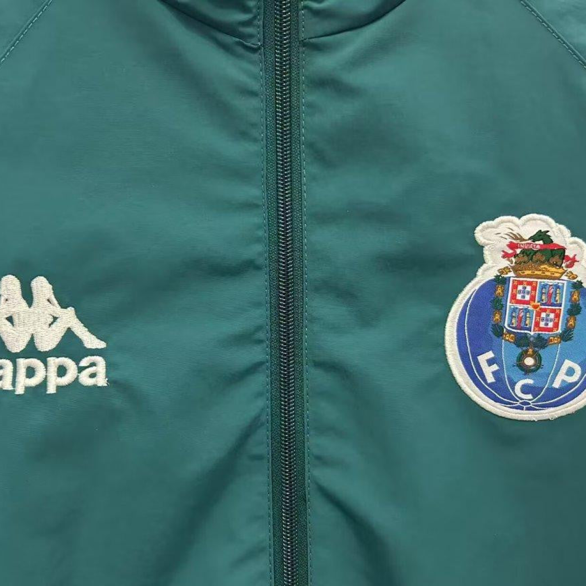 24/25 Porto Dark Cyan/White/Blue Reversible Windbreaker
