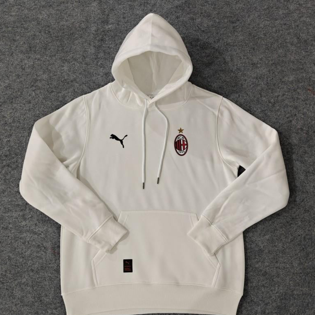 24/25 AC Milan Navy/Red/Black/Beige/Grey Hoodie WIth Black Badge