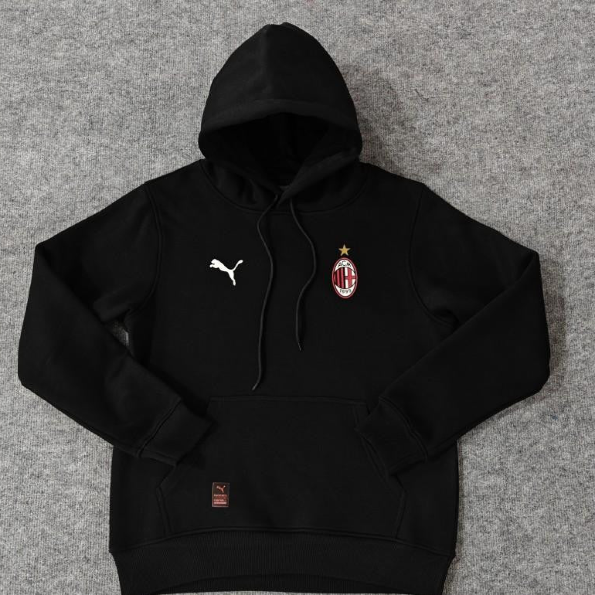 24/25 AC Milan Navy/Red/Black/Beige/Grey Hoodie WIth Black Badge