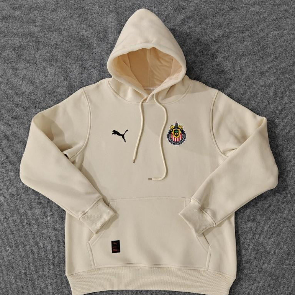 24/25 Chivas Guadalajara Navy/Red/Black/Beige/Grey Hoodie WIth Black Badge