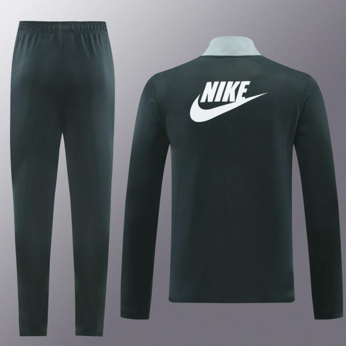 2024 NIKE Black/Grey Full Zipper Jacket +Long Pants