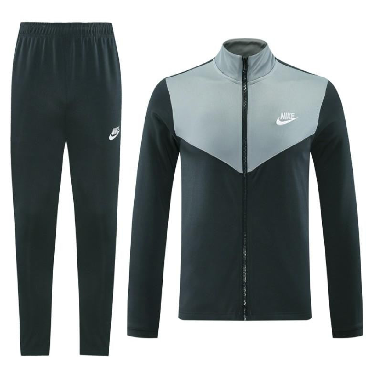 2024 NIKE Black/Grey Full Zipper Jacket +Long Pants
