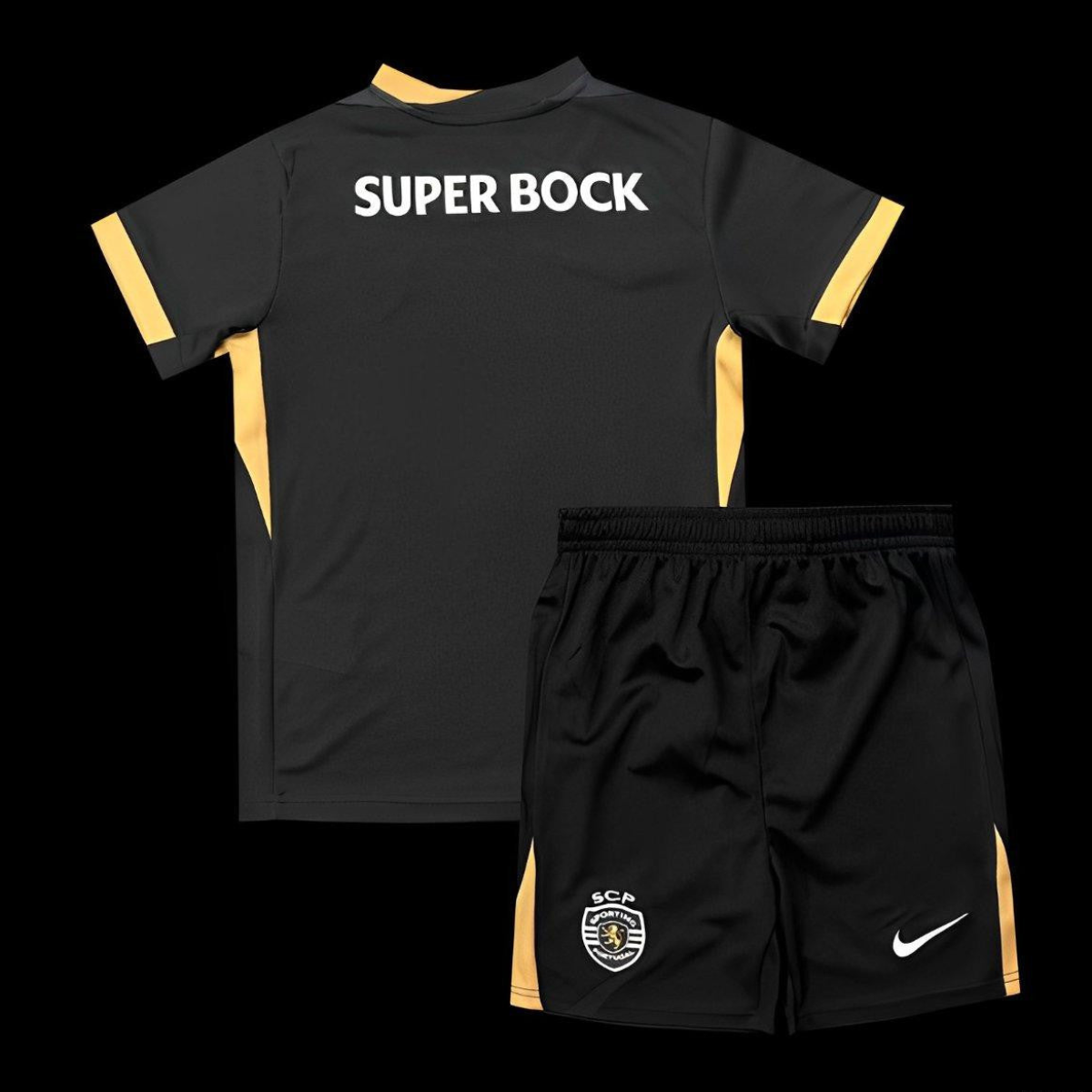 24/25 Kids Sporting CP Fourth Black Jersey