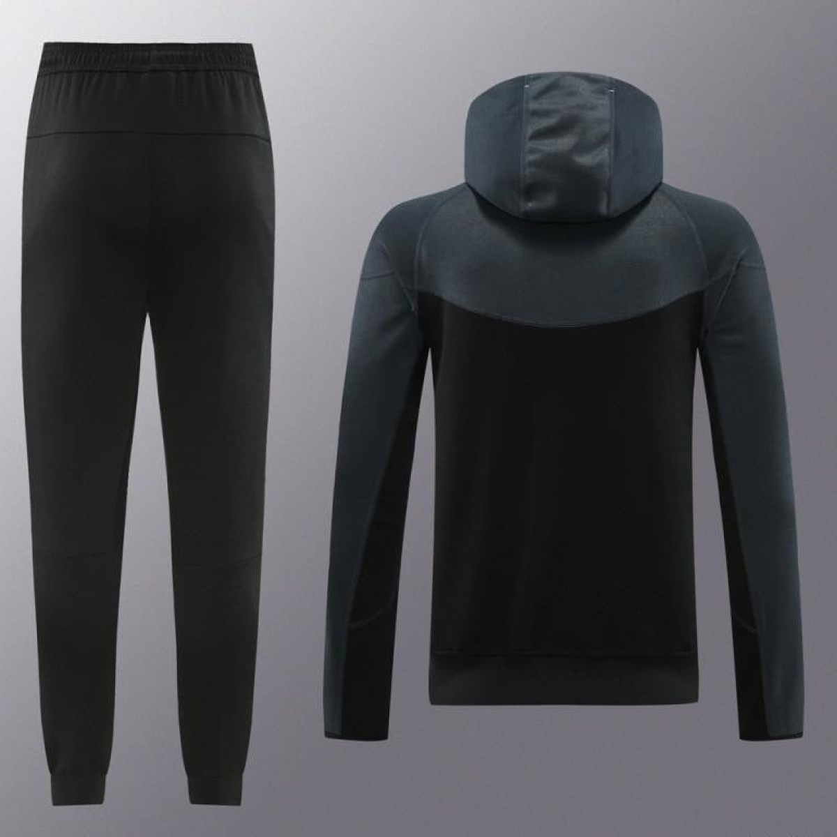 2024 Nike Grey/Black Full Zipper Jacket +Long Pants
