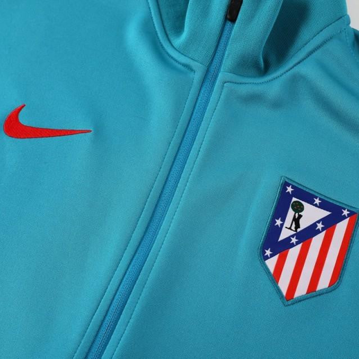 24/25 Atletico Madrid Blue Full Zipper Jacket +Long Pants