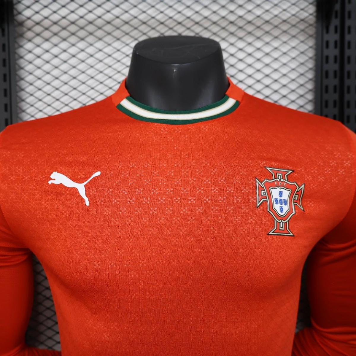 Player Version 2025 Portugal Home Long Sleeve Jersey