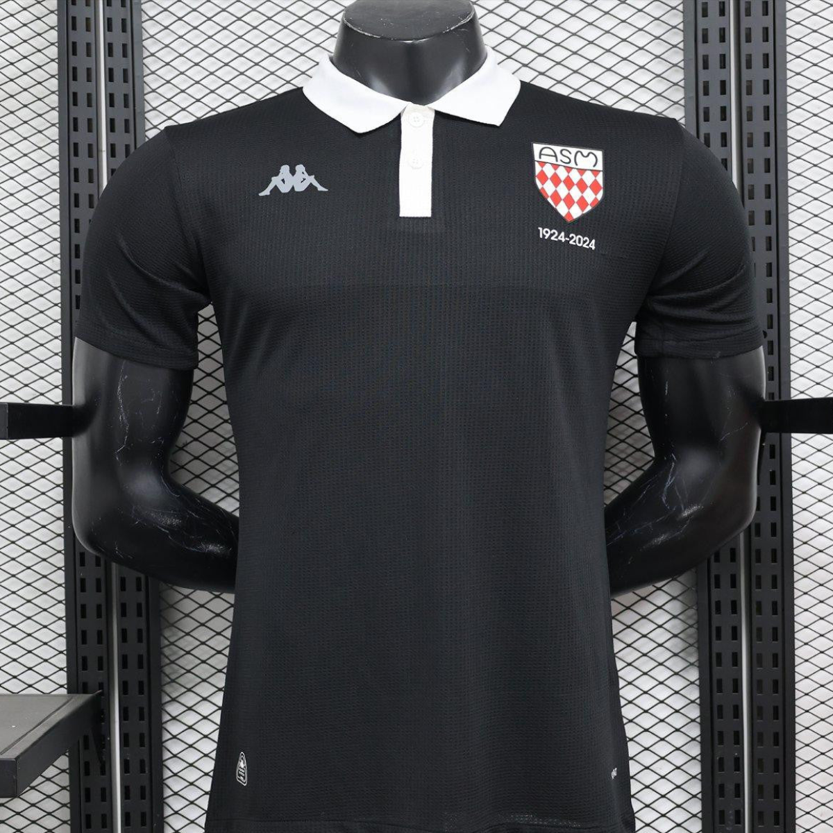 Player Version 24/25 AS Monaco Black 100th Anniversary Special Jersey