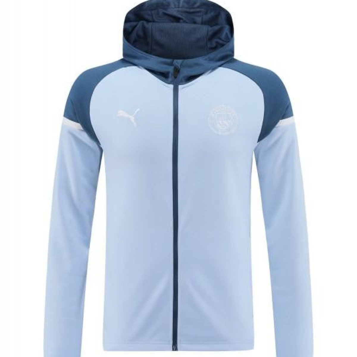 24/25 Manchester City Light Blue Hoodie Full Zipper Jacket +Long Pants