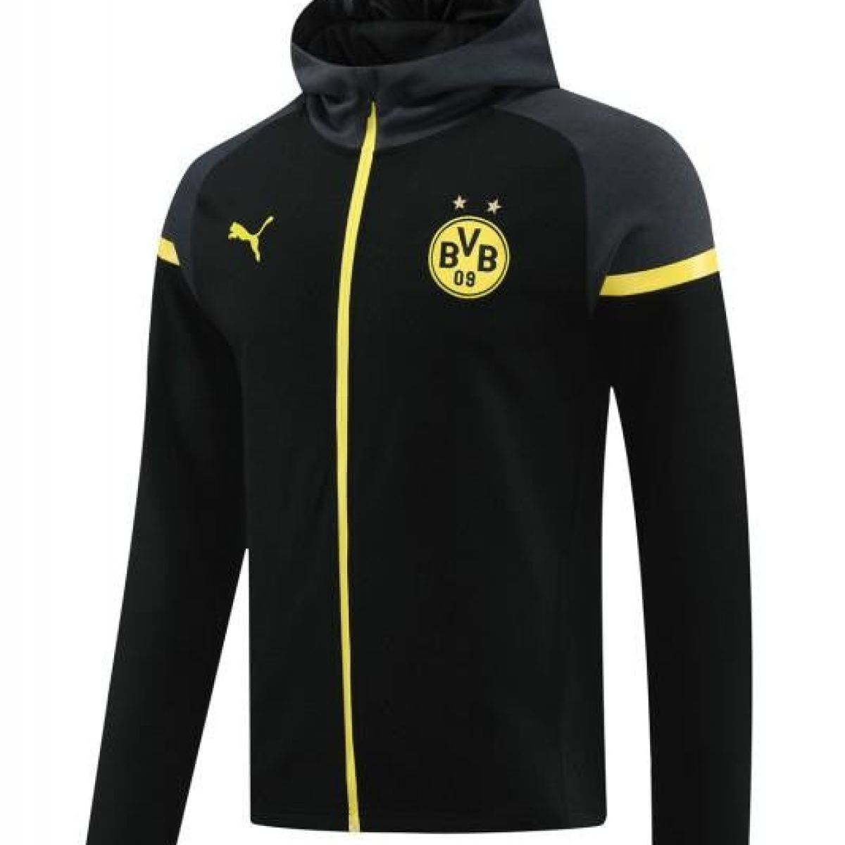 24/25 Borussia Dortmund Black Hoddie Full Zipper Jacket +Long Pants