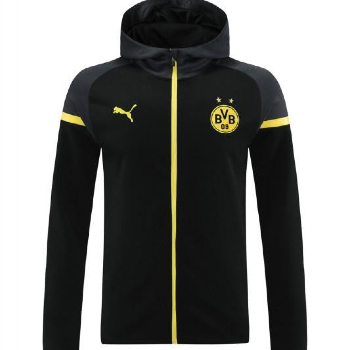 24/25 Borussia Dortmund Black Hoddie Full Zipper Jacket +Long Pants