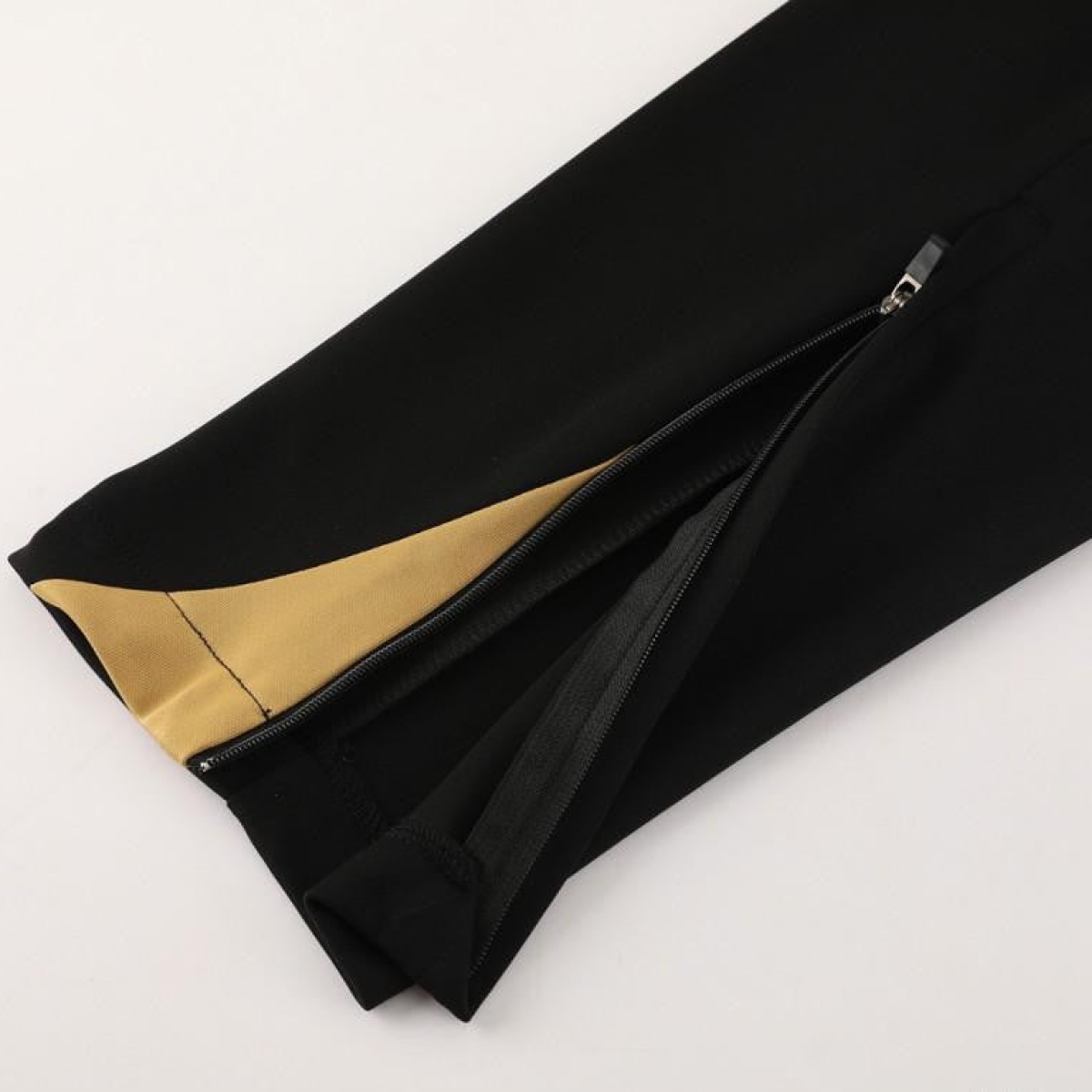 24/25 Nike Black/Golden Half Zipper Jacket+Long Pants