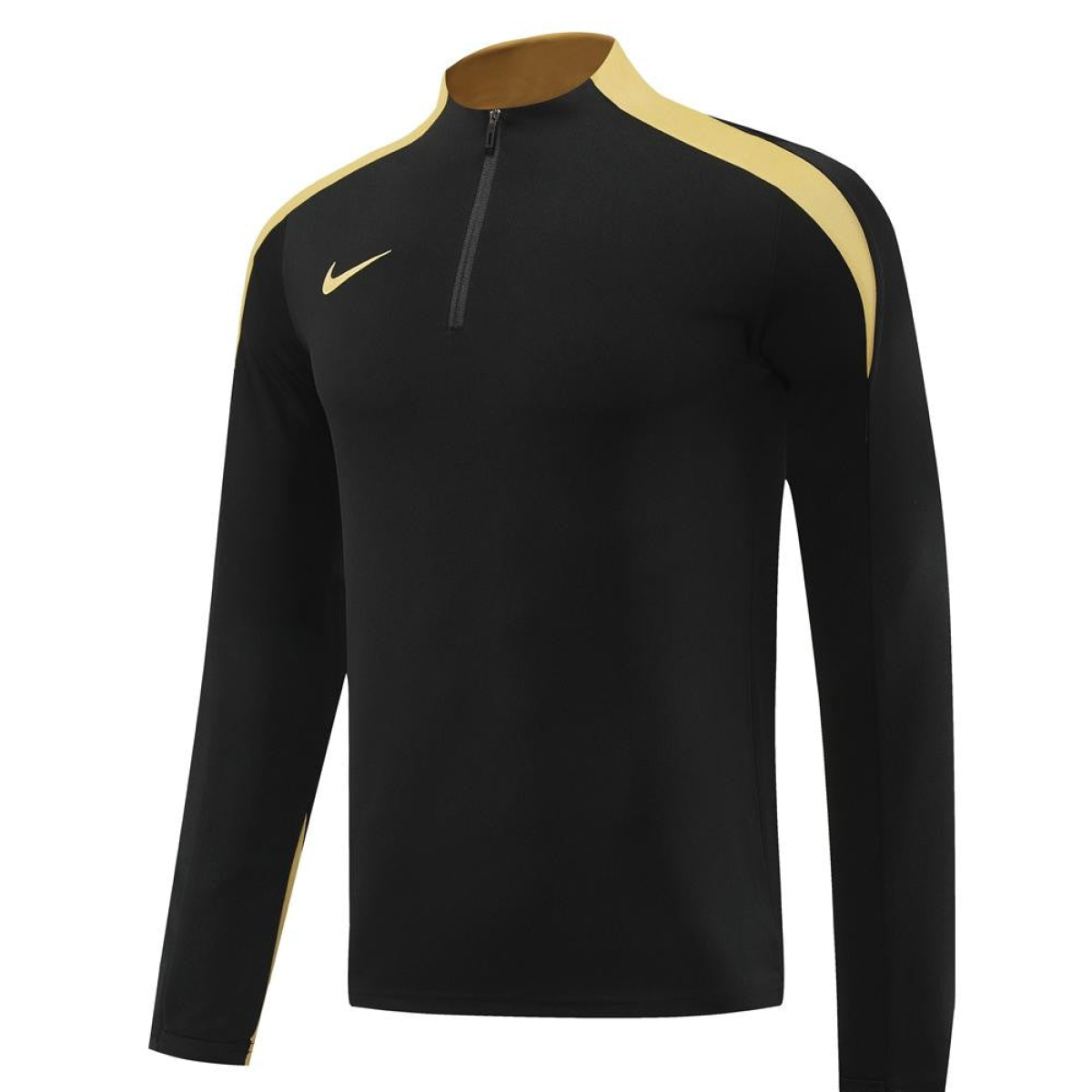 24/25 Nike Black/Golden Half Zipper Jacket+Long Pants