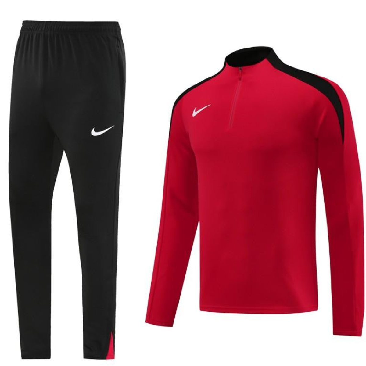 24/25 Nike Red Half Zipper Jacket+Long Pants