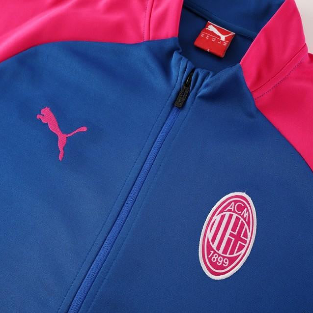 24/25 AC Milan Blue/Red Full Zipper Jacket +Long Pants