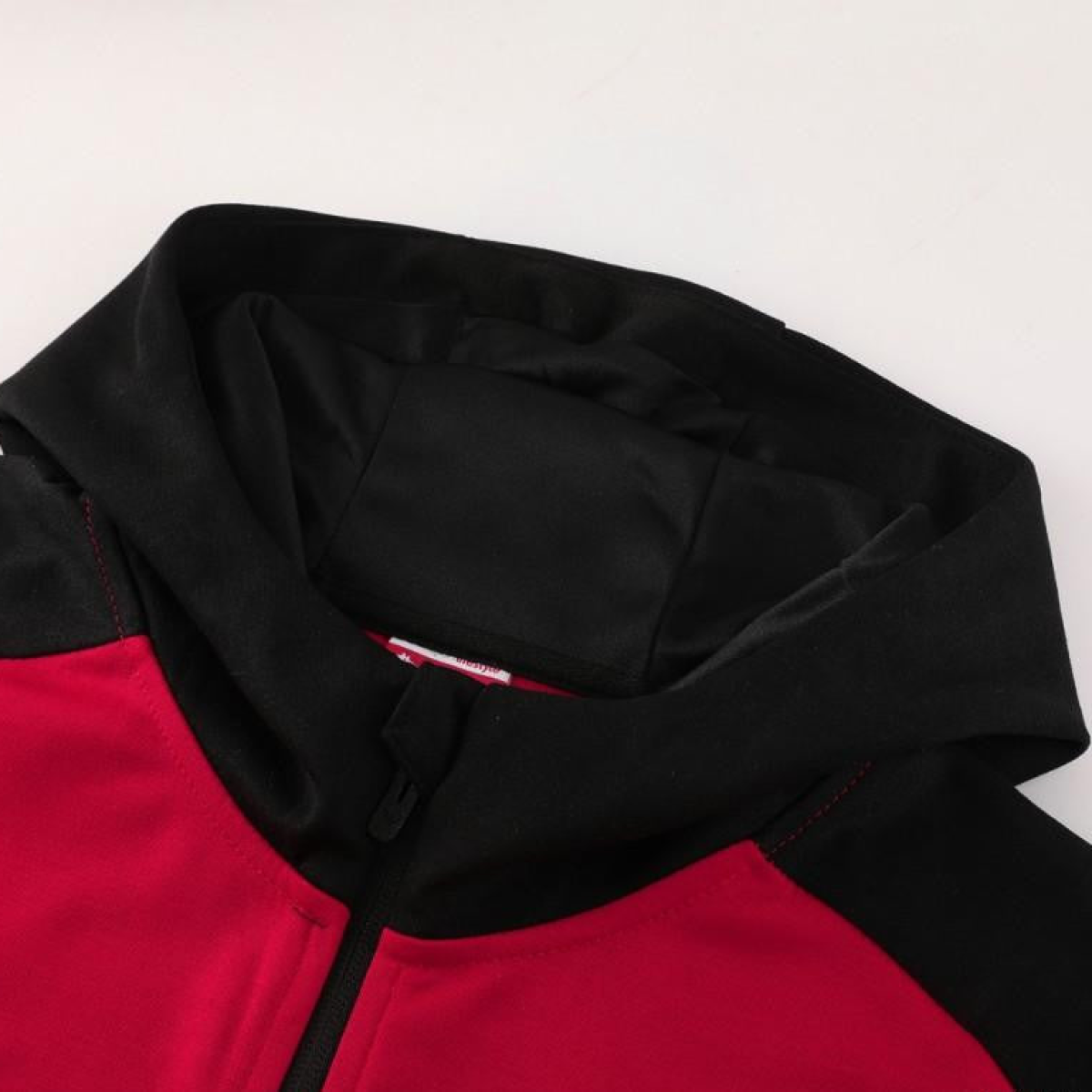 24/25 AC Milan Red/Black Hoodie Full Zipper Jacket +Long Pants
