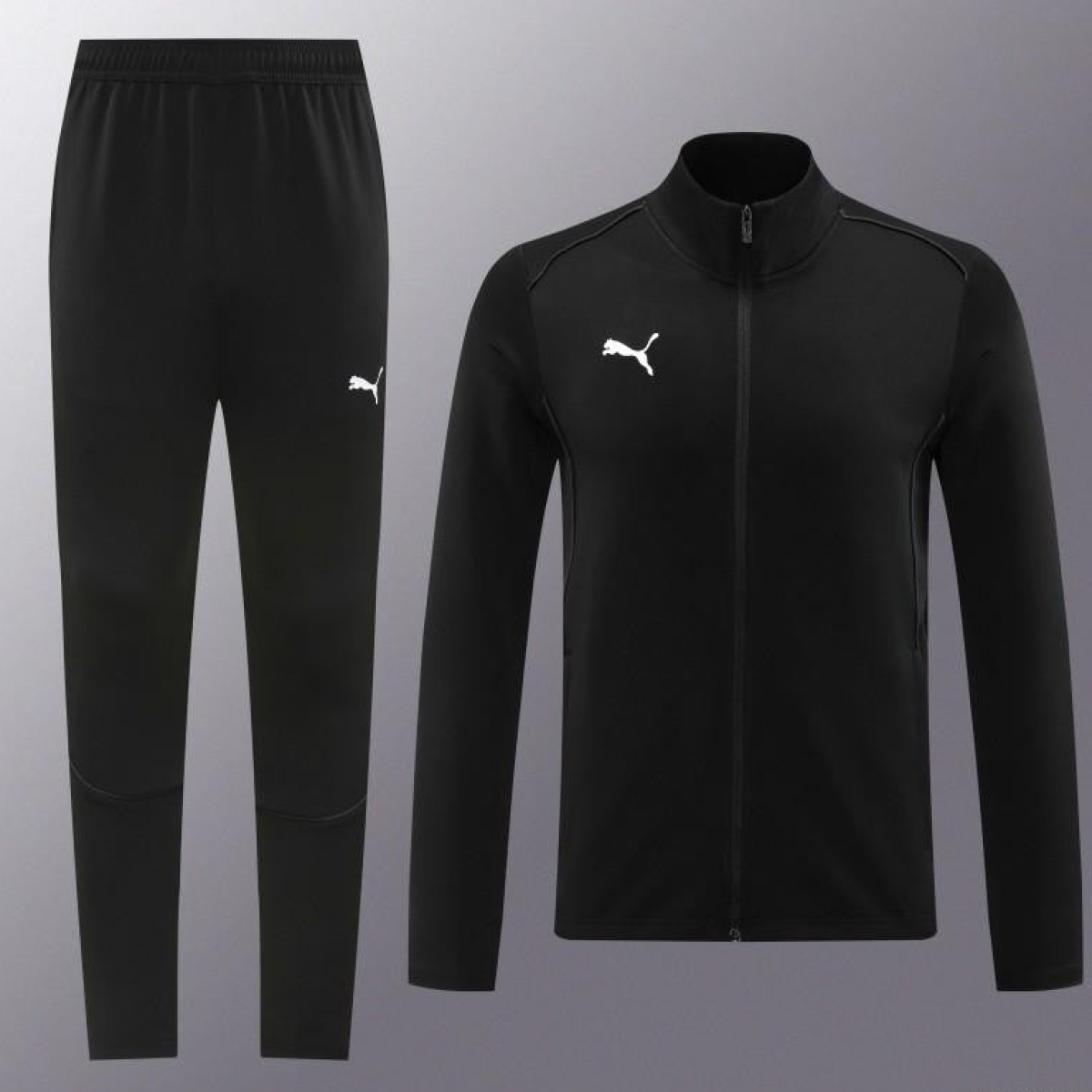 24/25 Puma Black Full Zipper Jacket +Long Pants
