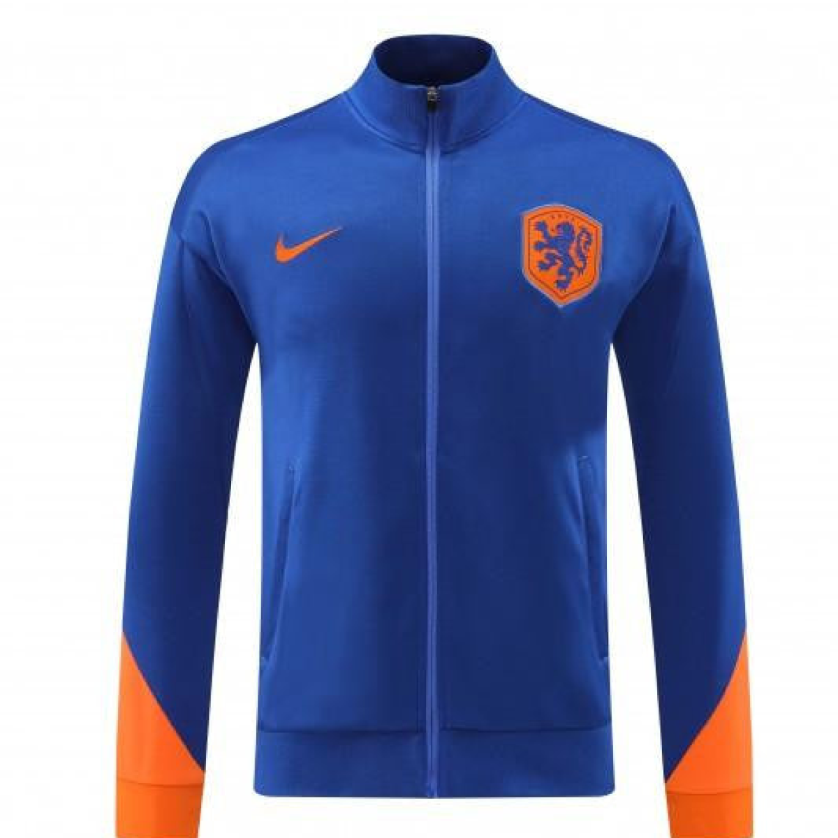 2024 Netherlands Blue Full Zipper Jacket +Long Pants