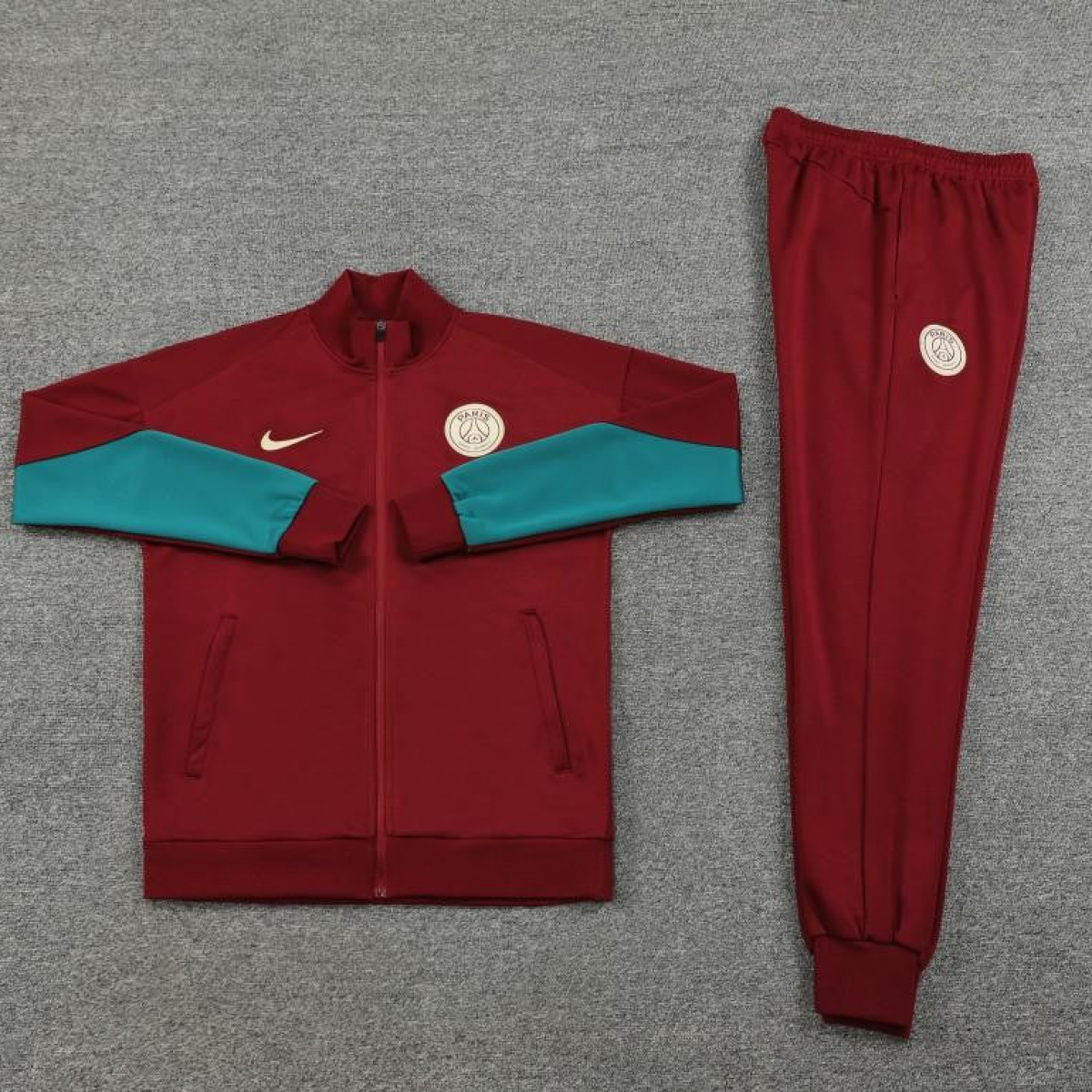 24/25 PSG Wine Full Zipper Jacket +Long Pants