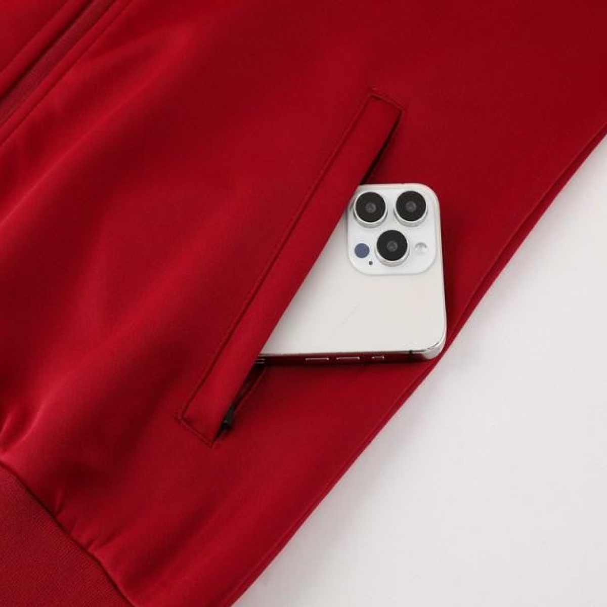 24/25 Barcelona Red Full Zipper Jacket +Long Pants