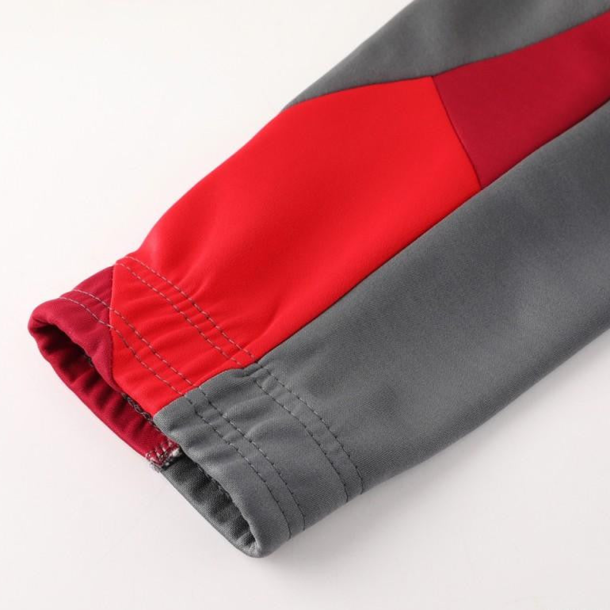 24/25 AC Milan Red/Grey Full Zipper Jacket +Long Pants