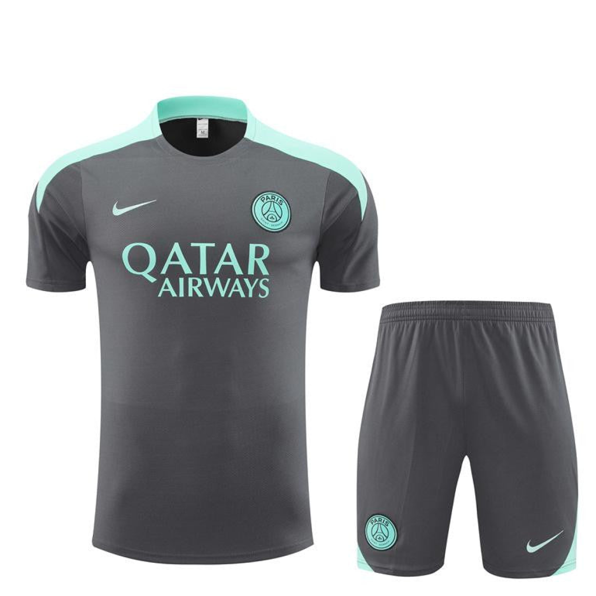 24/25 PSG Grey Short Sleeve Jersey+Shorts
