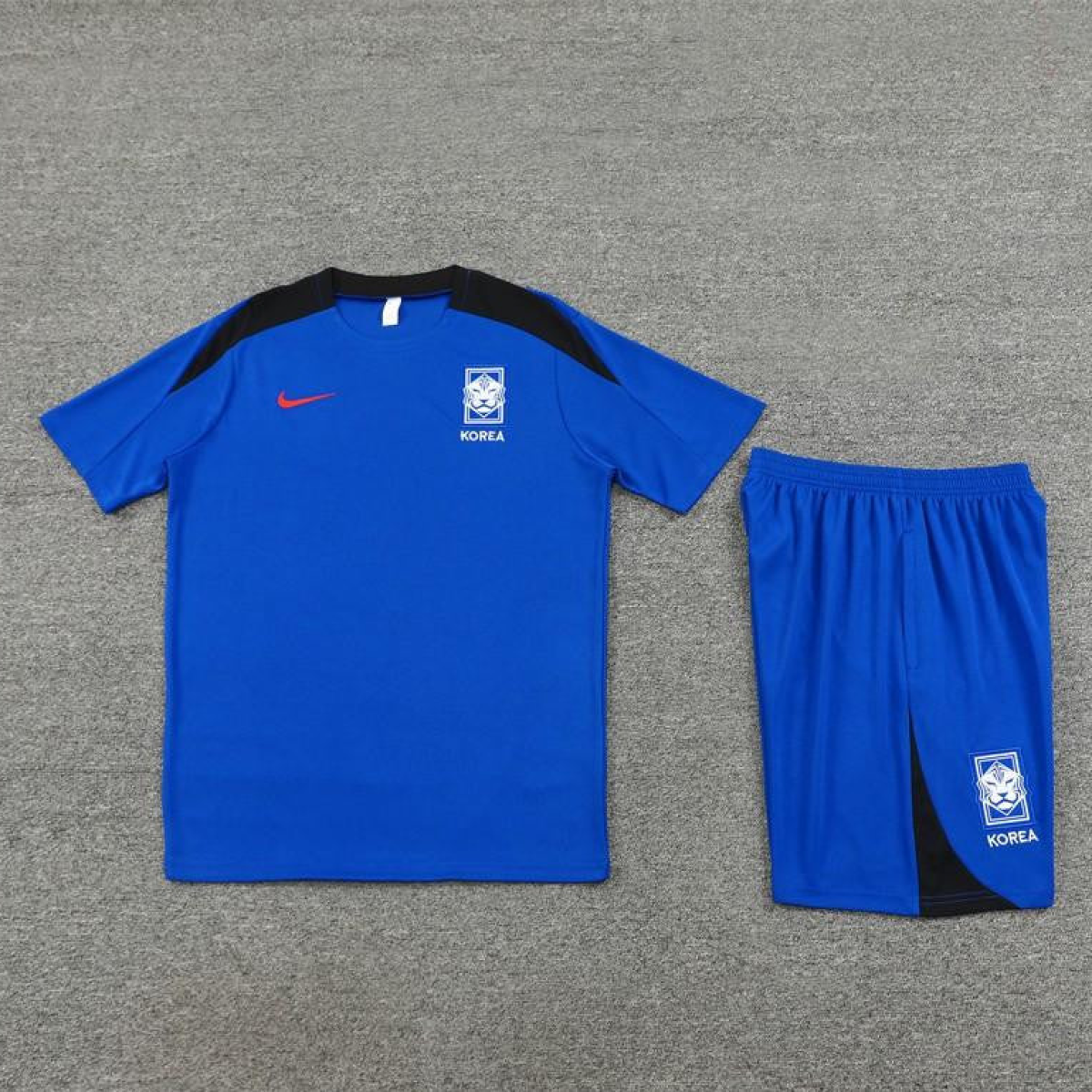 2024 South Korea Blue Short Sleeve Jersey+Shorts