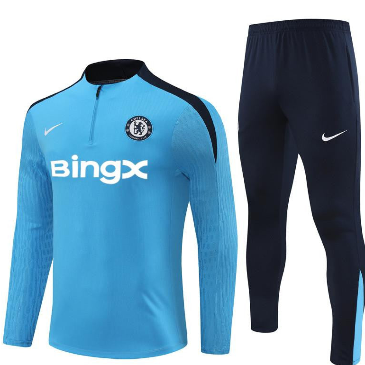 24/25 Chelsea Blue Half Zipper Jacket+Long Pants