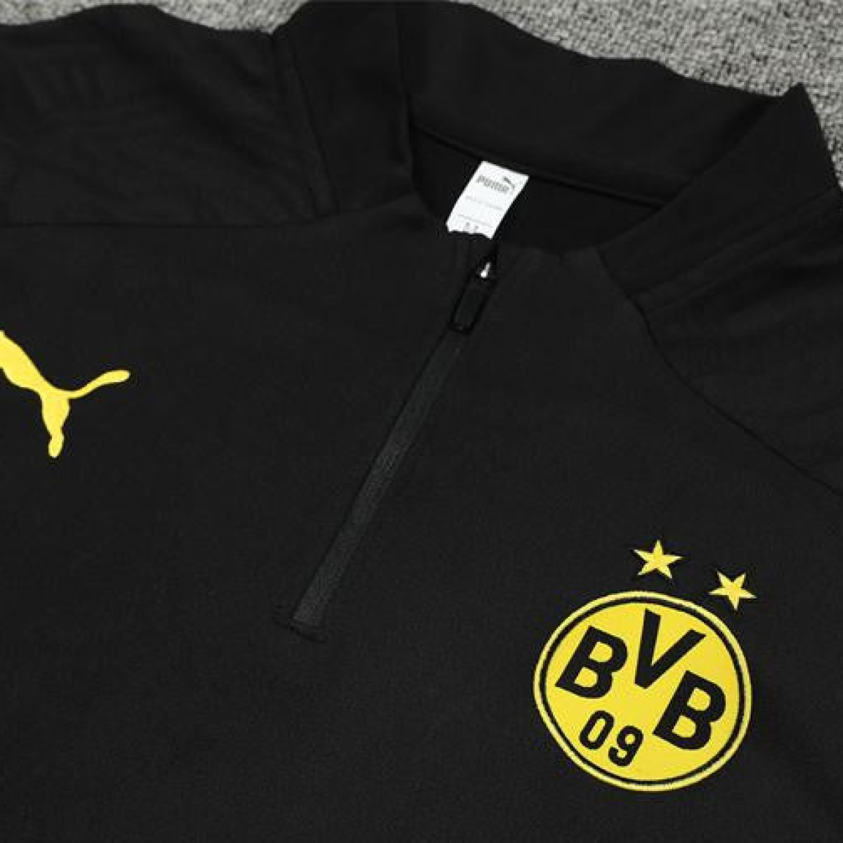 24/25 Borussia Dortmund Black Half Zipper Jacket+Long Pants