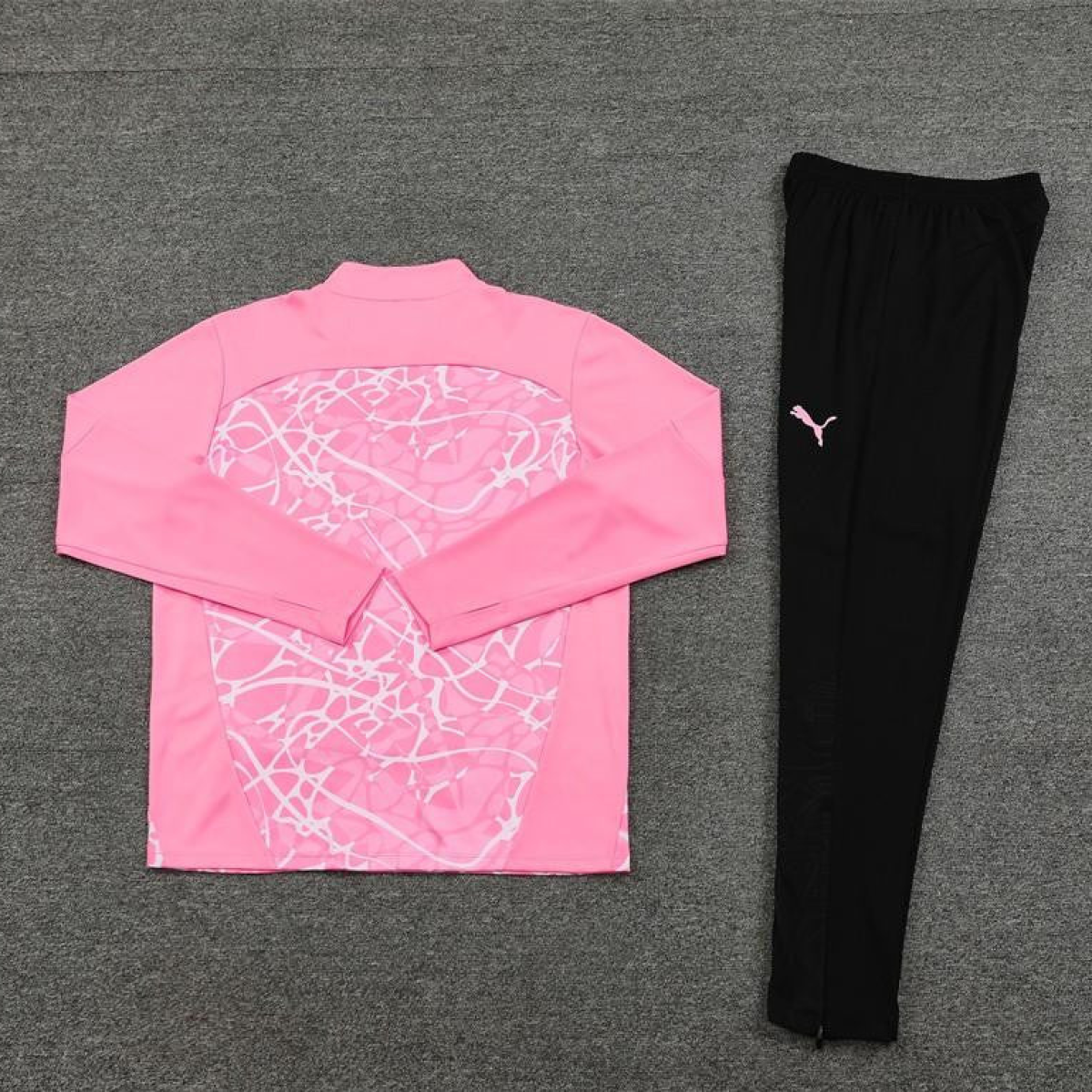 24/25 Manchester City Pink Half Zipper Jacket+Long Pants