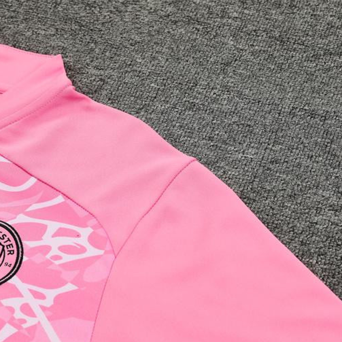24/25 Manchester City Pink Half Zipper Jacket+Long Pants