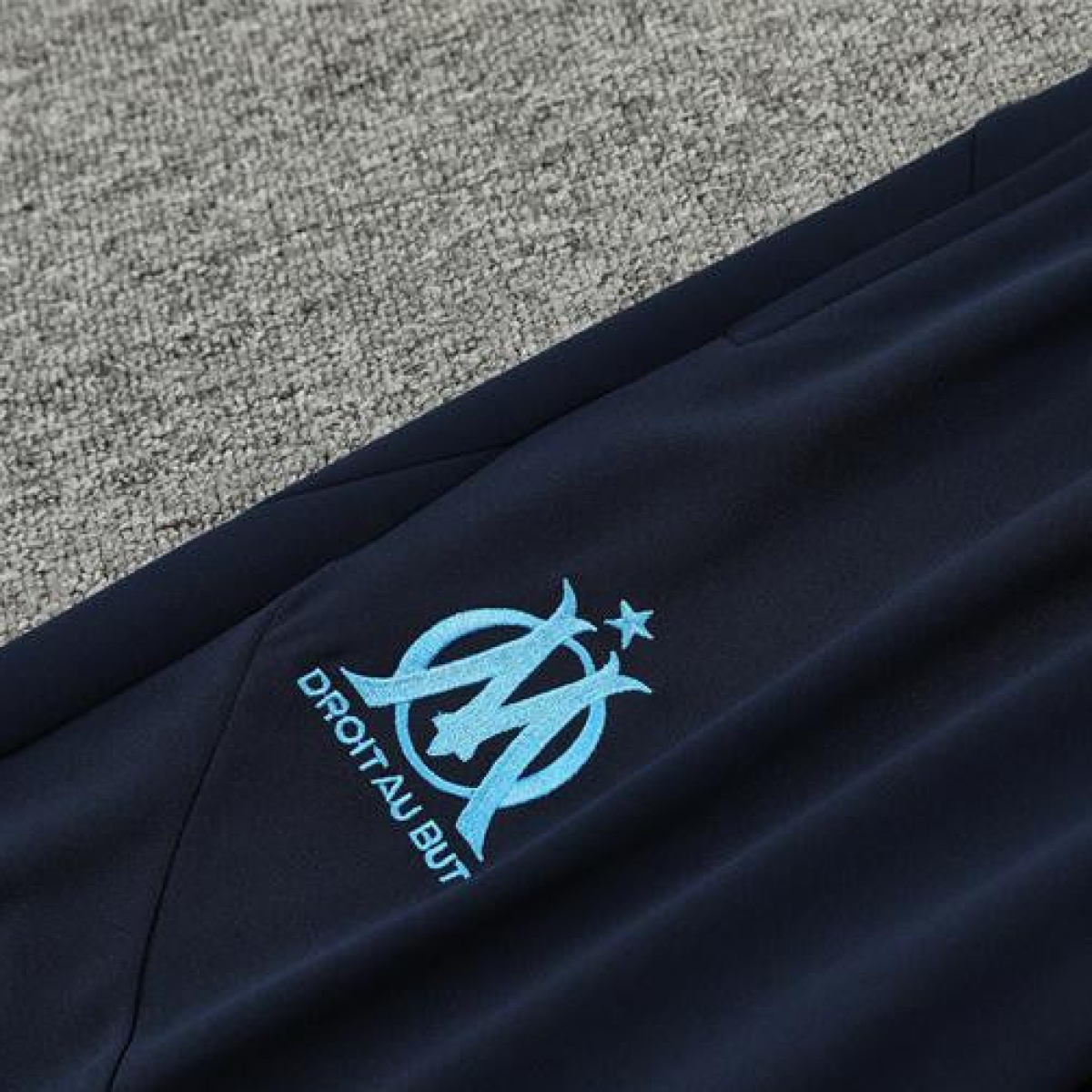 24/25 Olympique Marseille Navy Orange Zipper Jacket+Long Pants