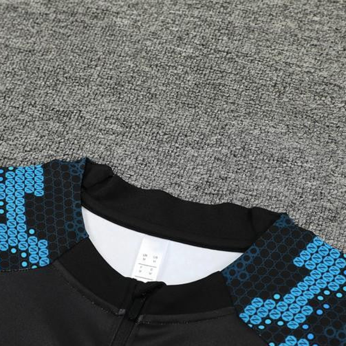 24/25 Napoli Black/Blue Half Zipper Jacket+Long Pants