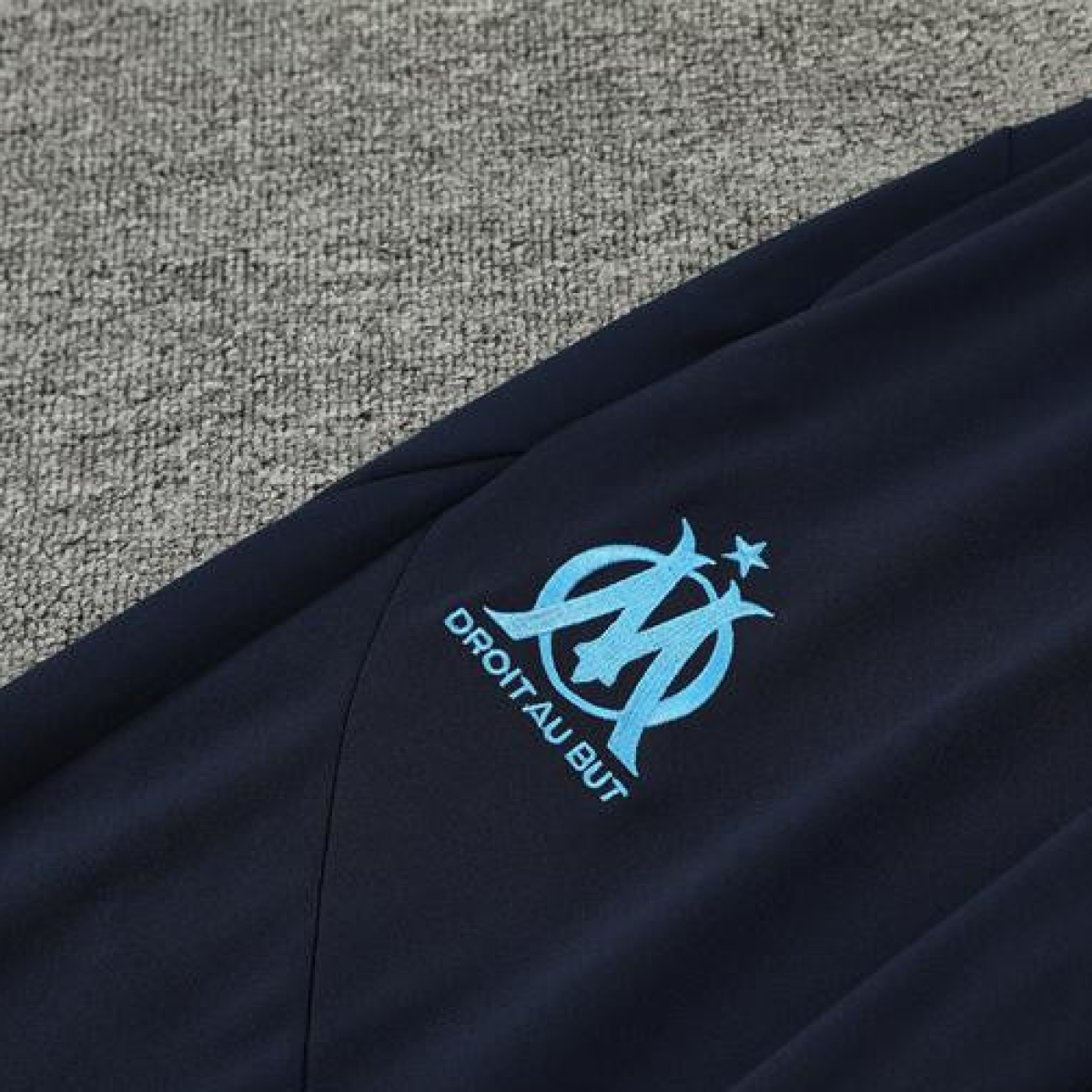 24/25 Olympique Marseille Navy Mixed Color Half Zipper Jacket+Long Pants