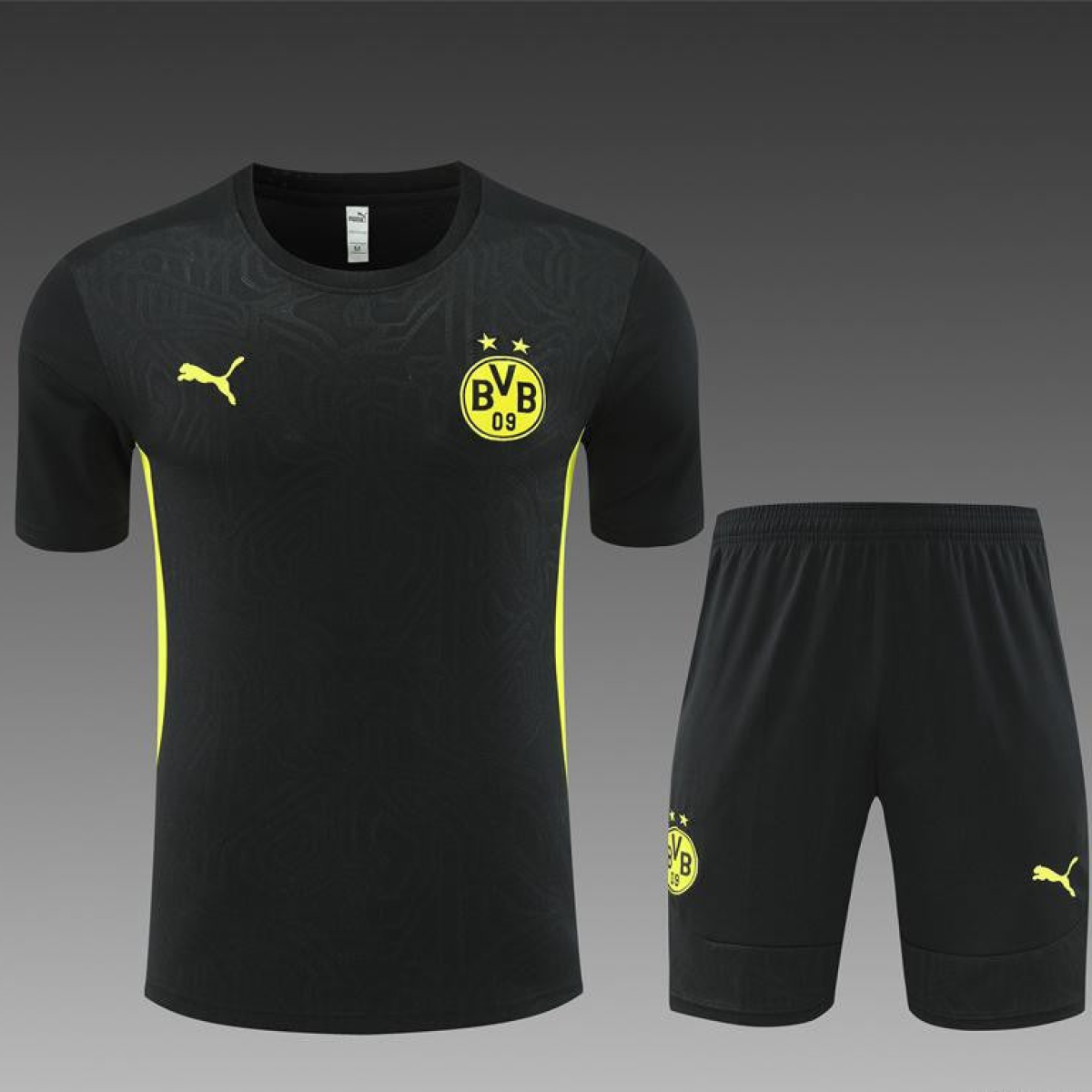 24/25 Borussia Dortmund Black Short Sleeve Jersey+Shorts