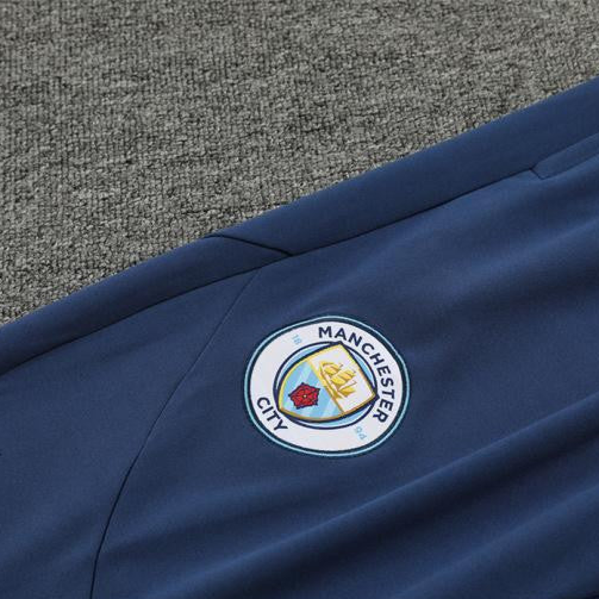24/25 Manchester City Sky Blue Half Zipper Jacket+Long Pants