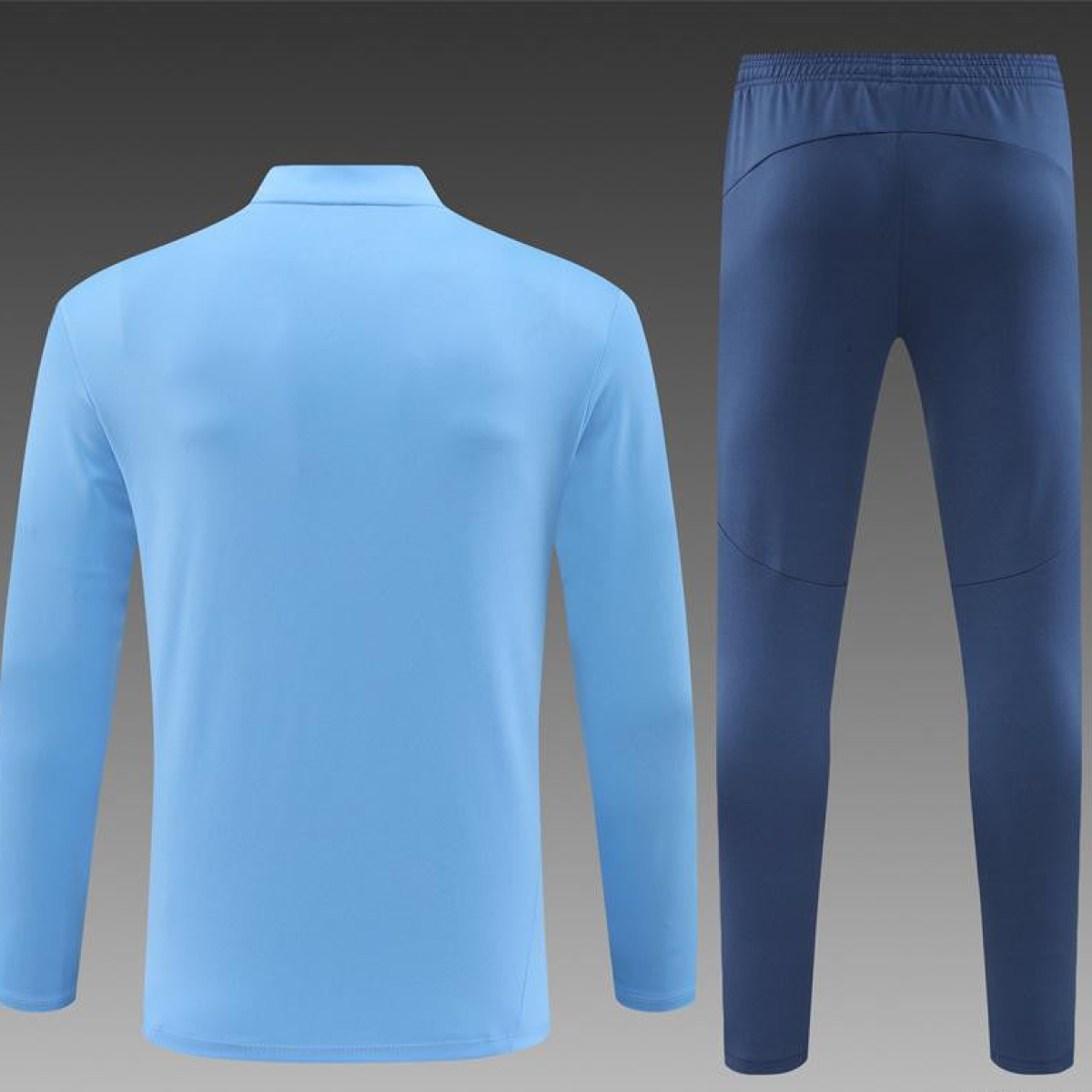 24/25 Manchester City Sky Blue Half Zipper Jacket+Long Pants