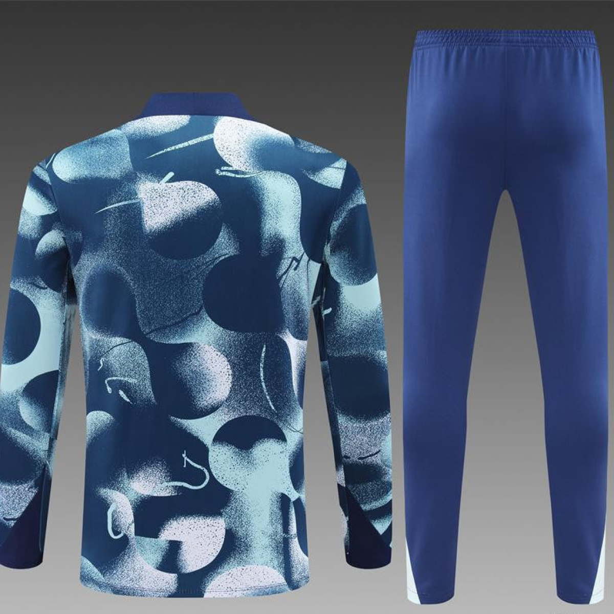 24/25 Tottenham Hotspur Blue Camouflage Half Zipper Jacket+Long Pants