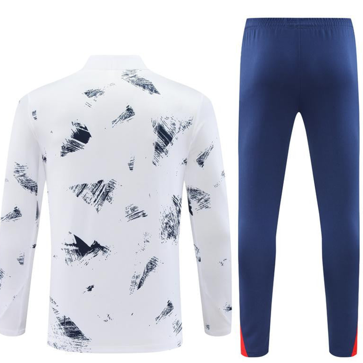 24/25 PSG White Camouflage Navy Half Zipper Jacket+Long Pants