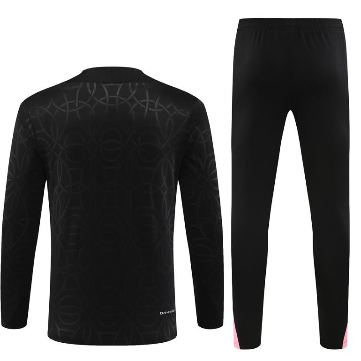 24/25 PSG Jordan Black Steel Seal Half Zipper Jacket+Long Pants
