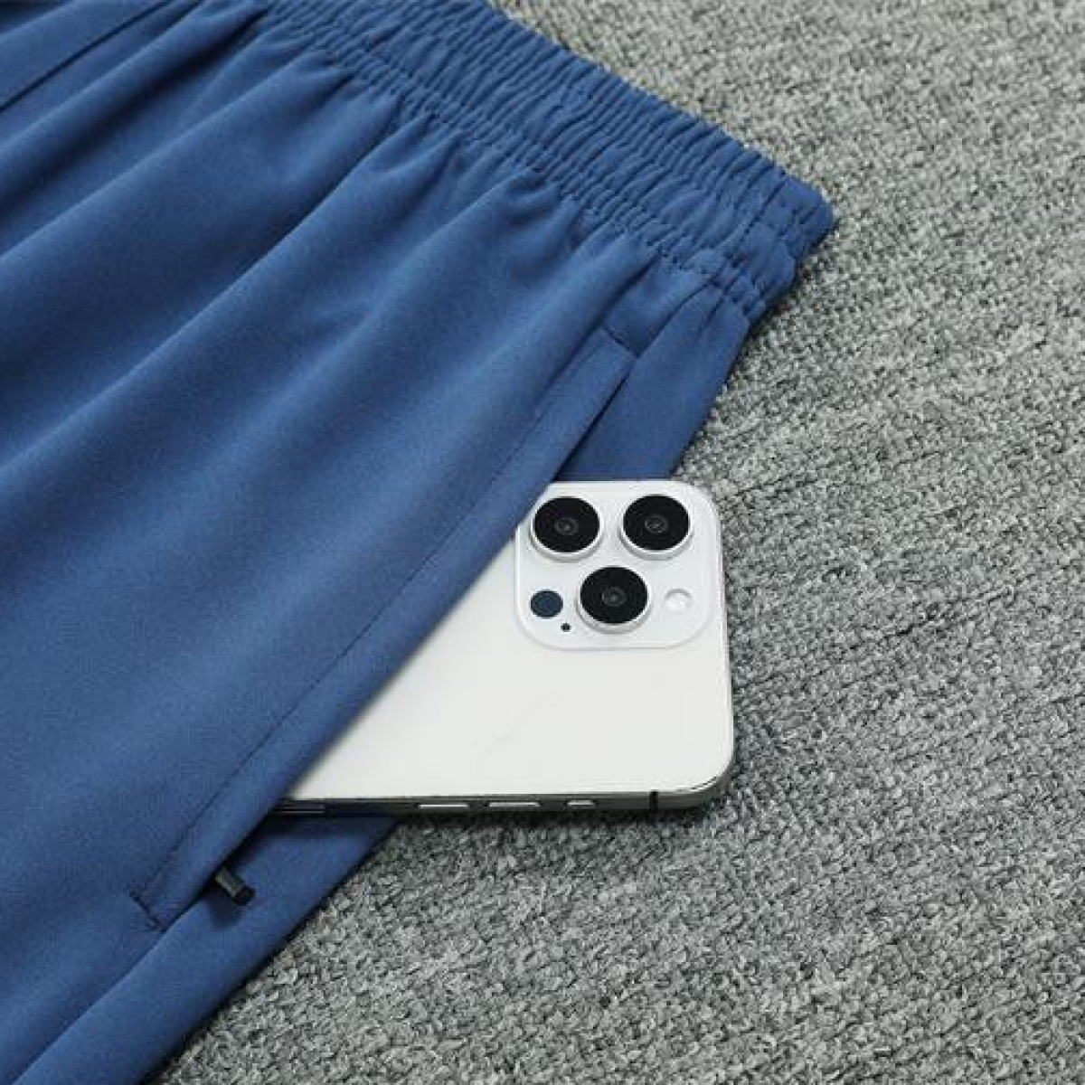 24/25 Manchester City Blue Half Zipper Jacket+Long Pants