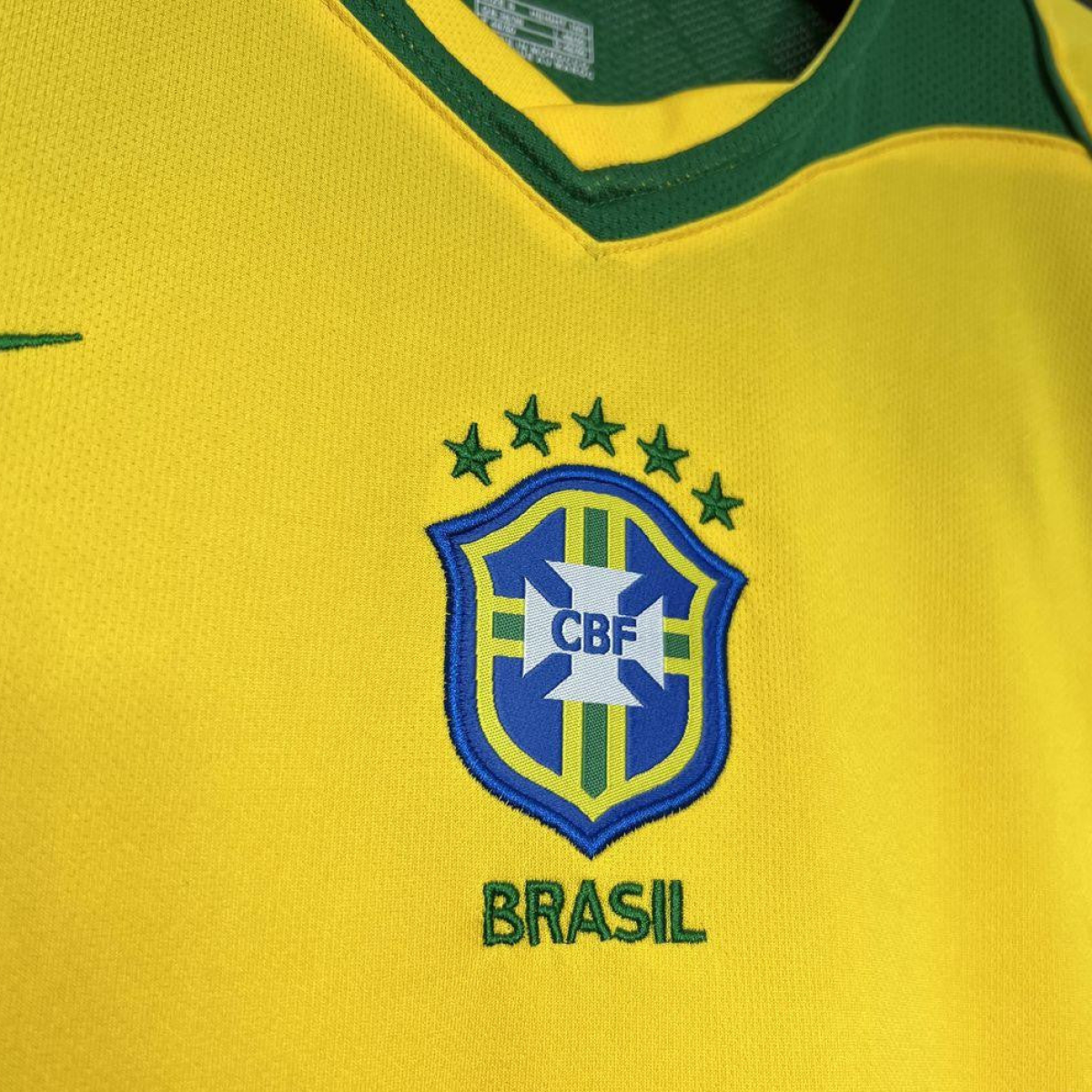 Retro 2004 Brazil Home Jersey