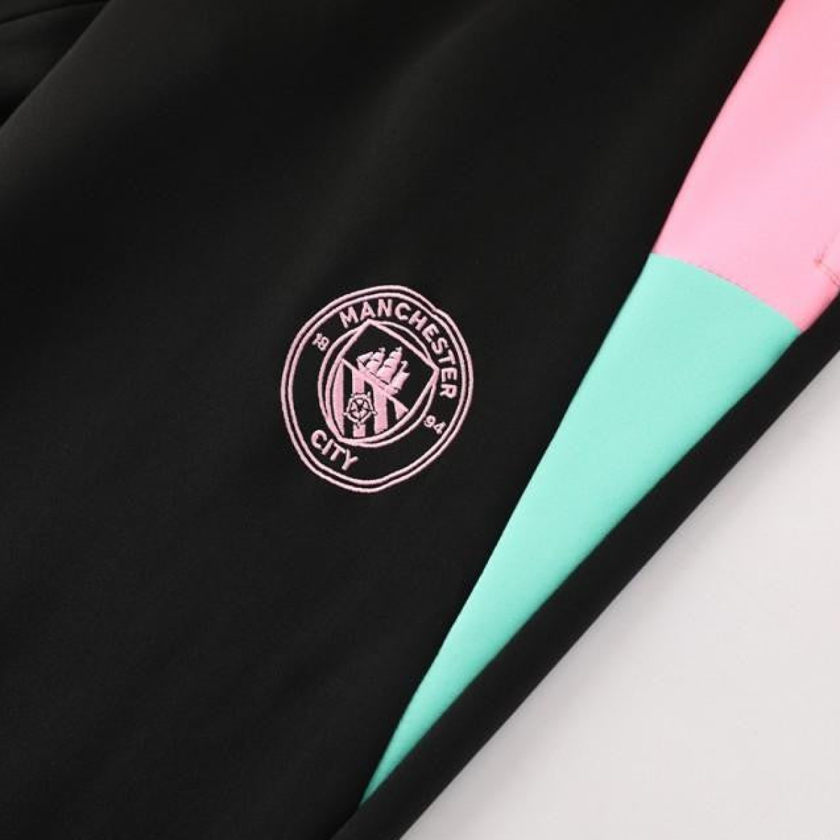 24/25 Manchester City Black/Green Full Zipper Jacket +Long Pants