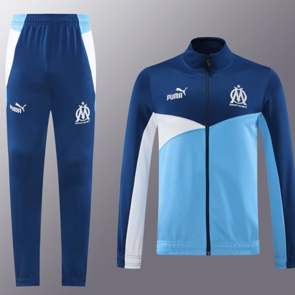 24/25 Olympique Marseille Full Zipper Jacket +Long Pants