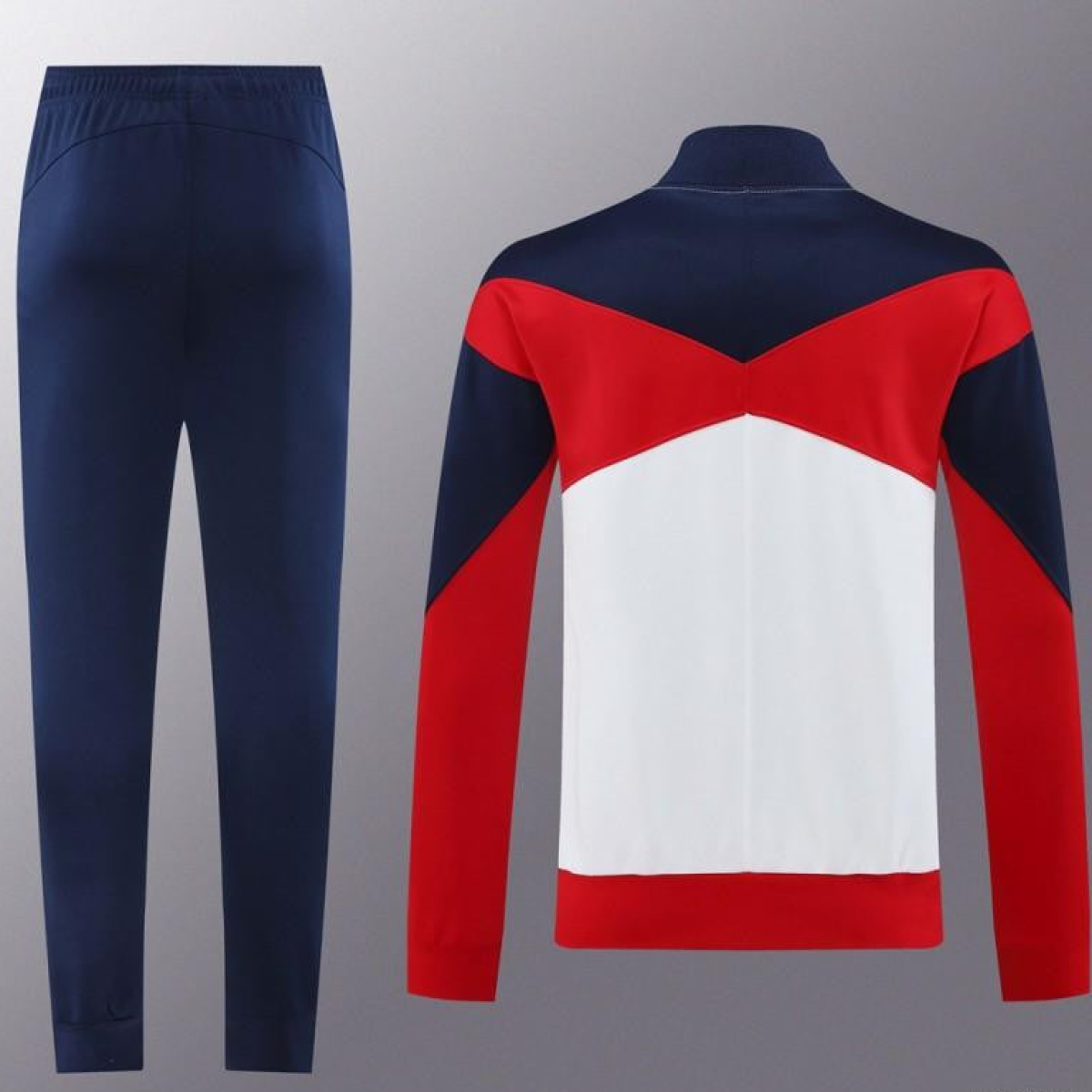 24 25 PSG White Full Zipper Jacket +Long Pants
